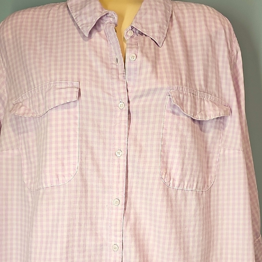 🍄 Lee Rider Checked Blouse, Size 2X - Picture 4 of 8
